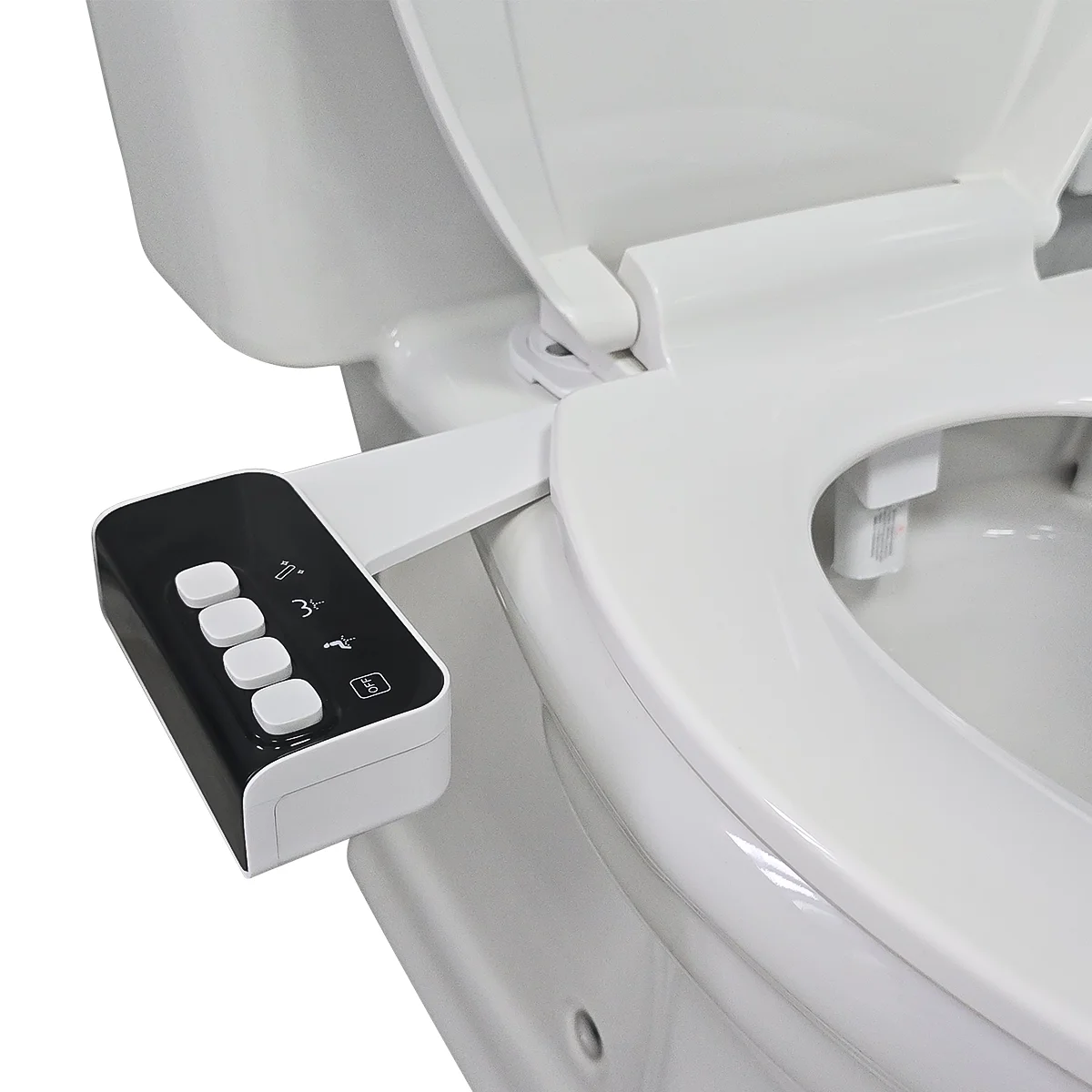 

ITAX Bidet Toilet Ultra Slim Toilet Seat Attachment Non-Electric Self-Cleaning Hygienic Nozzle Adjustable Water Pressure Control