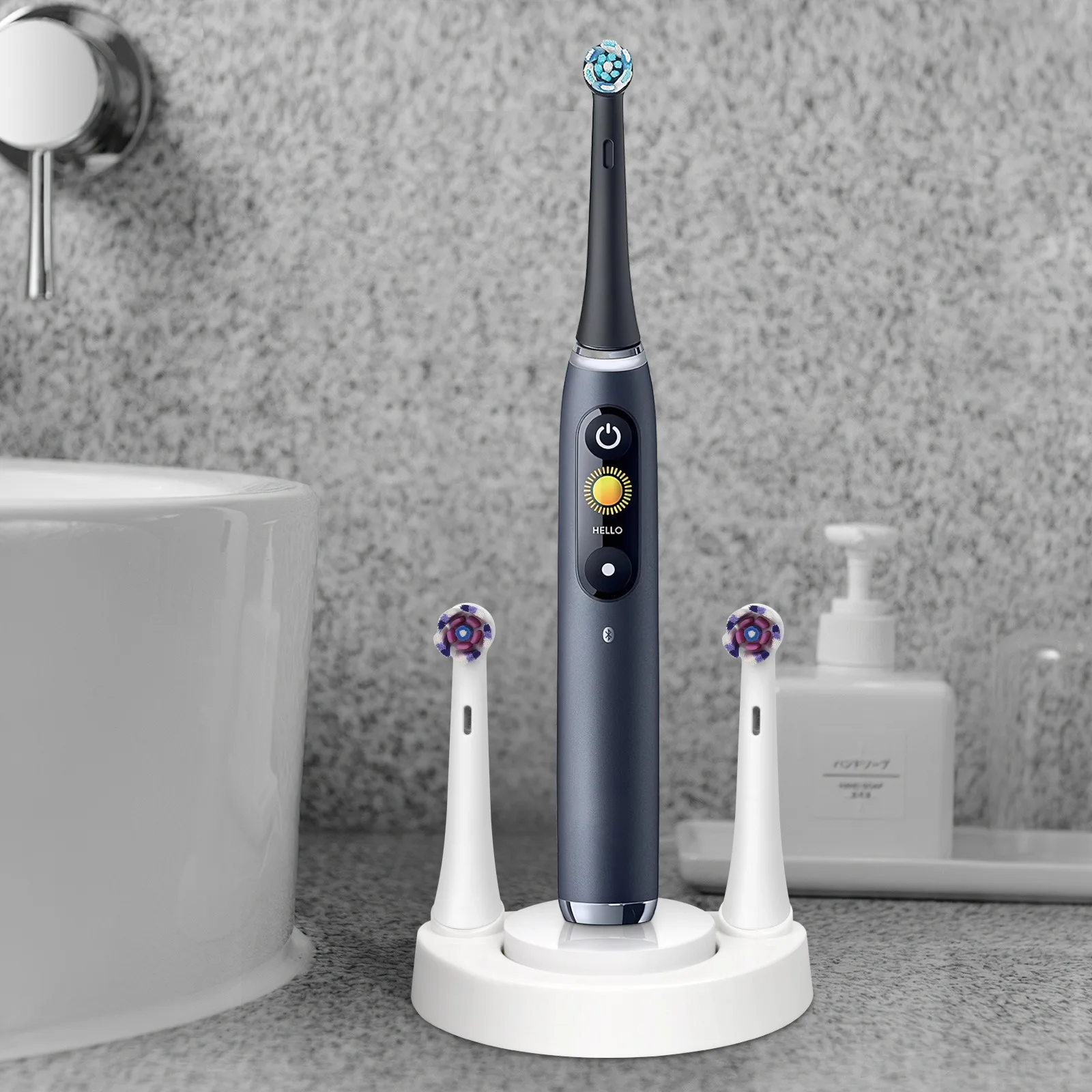 Black Toothbrush Holder for Oral B IO Electric Toothbrush Stand Toothbrush Storage Rack Brush Head Holder Charging Dock Rack
