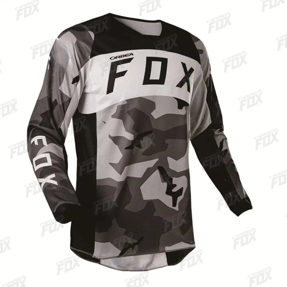 2024 الرجال الإنحدار الفانيلة orbea الثعلب دراجة هوائية جبلية قمصان الجبلية الطرق الوعرة DH دراجة نارية جيرسي موتوكروس ملابس رياضية الدراجة