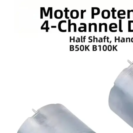 4 Gang Motorized Potentiometer B50K B100K 25mm Shaft Dual Row 16 Pin Volume Controller For Audio For Amplifier Mixing Console