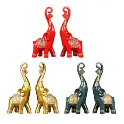 Elephant Statues Decorative Accent TV Cabinets Wine Cabinets Creative Decorations for Home Decoration Crafts Housewarming Gifts