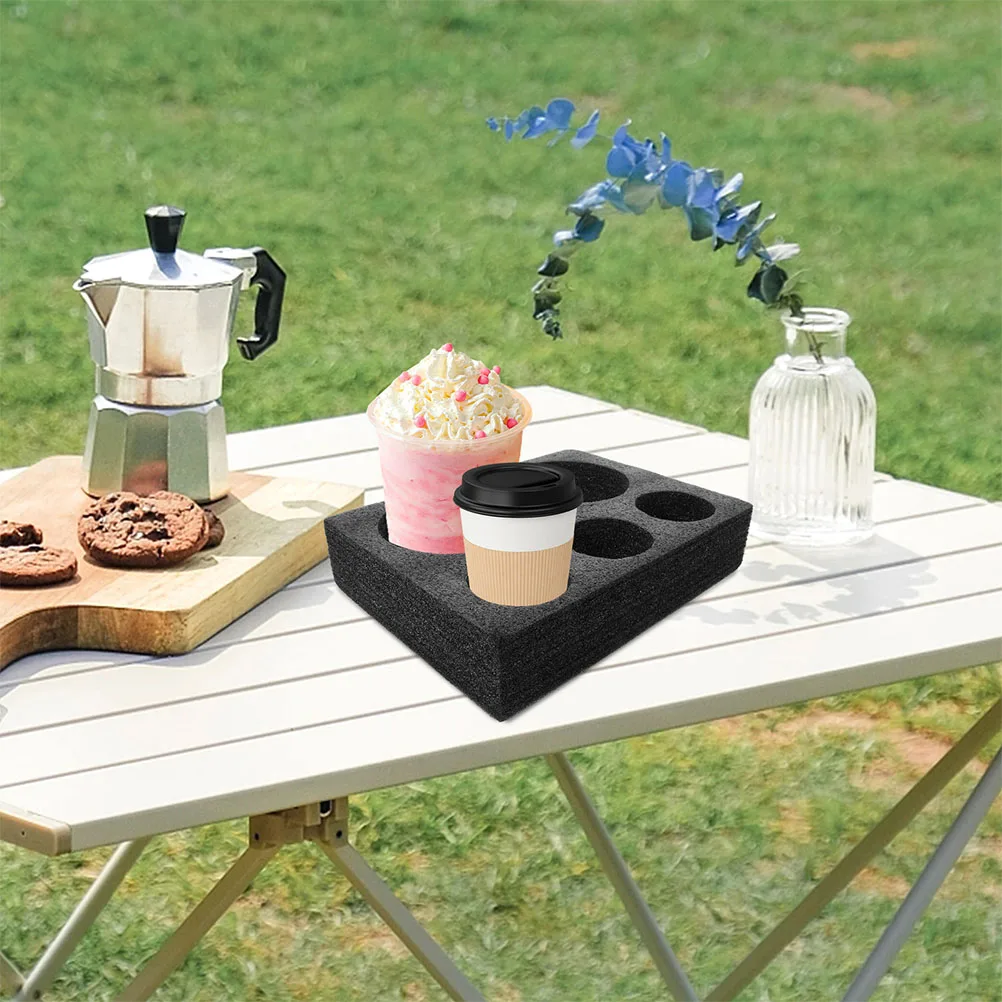

2pcs Cup Holder for Espresso Cups Drink Carrier Bracket Beverage Carriers Coffee Holders Foam Juices Tray Plastic Travel
