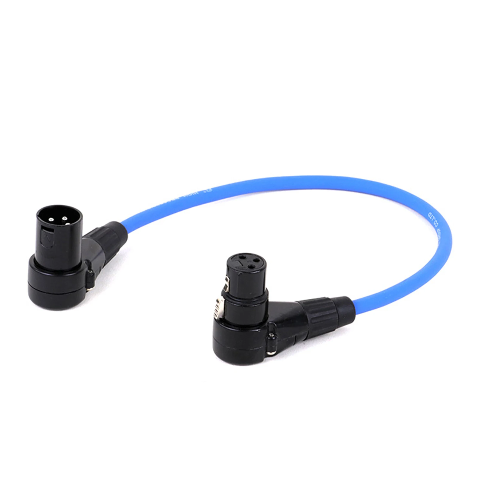 XLR Cable 90 Degree Male to Female Audio Cables Cannon Balanced XLR Karon Microphone Mixing Console Sound Card Extension Line