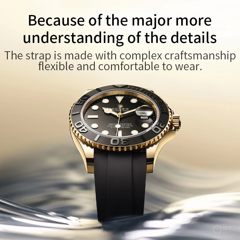 20/22 مللي متر حزام ساعة من المطاط السيليكون متوافق مع رولكس الغواصة سايكو هاميلتون تيسو ميدو لونجين حزام متين مقاوم للماء