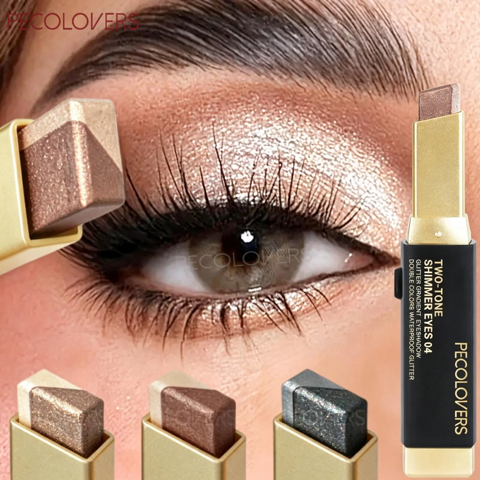 3PCS/Set Cream Eyeshadow Stick Set-Matte and Pearlescent Textures, Brightens Eyes, Waterproof, Creates Trendy Eye Makeup
