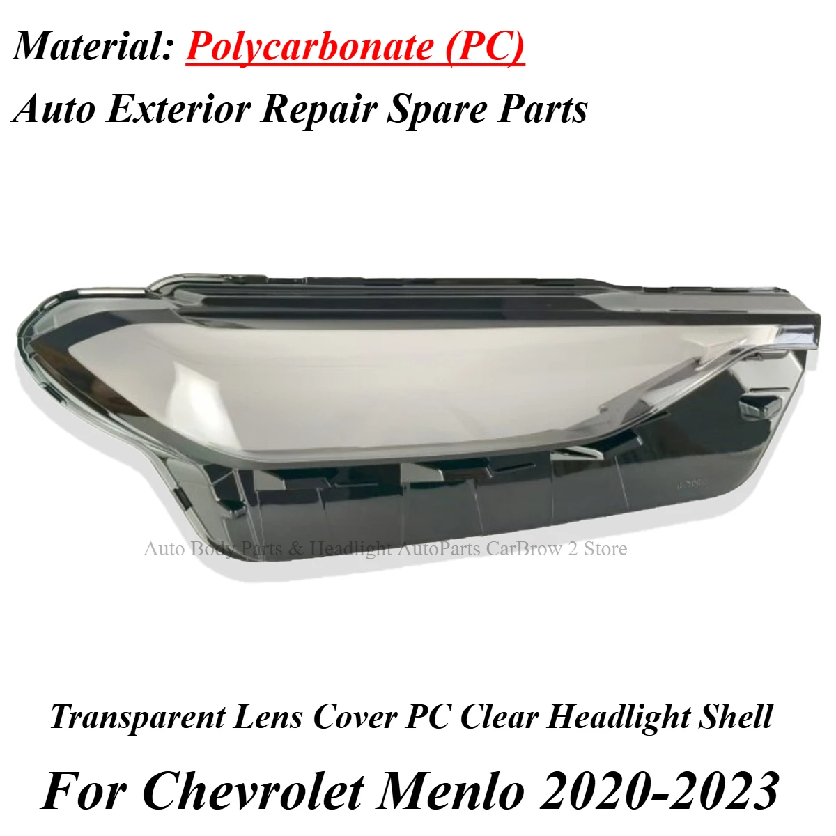 Transparent Headlamp Shell Replacement For Chevrolet Menlo EV 2020‑2023 Clear Front Headlight Lens Cover Lampshade Auto Parts