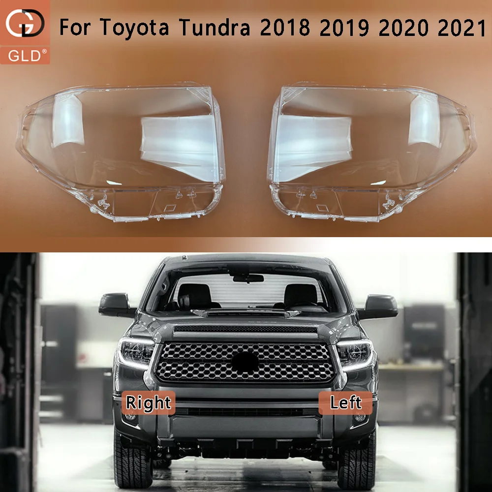 

For Toyota Tundra 2018 2019 2020 2021 Headlamp Cover Headlight Transparent Lens Lamp Shell Plexiglass Replace Original Lampshade