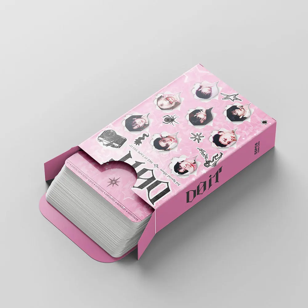 55 ملصق بطاقات صغيرة من STRAYKIDS DO IT بطاقة فلاش صندوق على الوجهين بطاقة أنيمي لومو SKZ بطاقة نجمة لومو #5