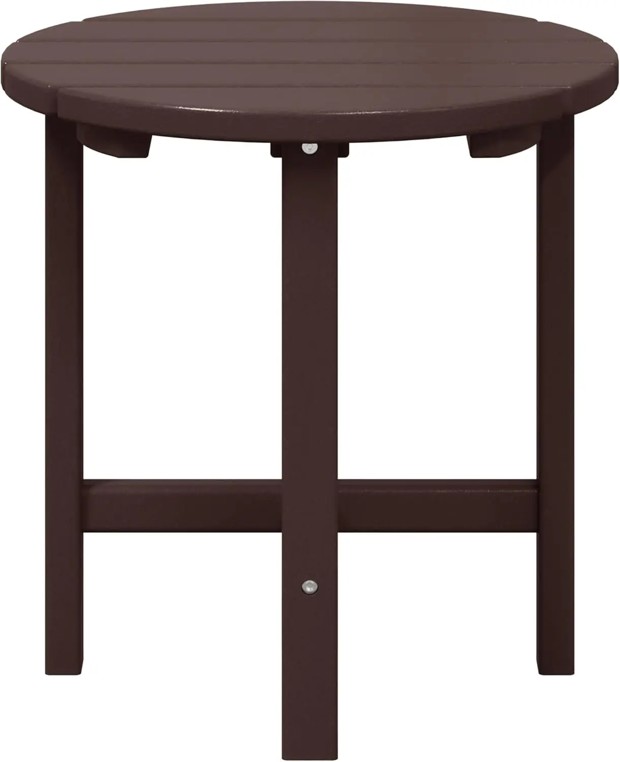 

Dylan Adironda Round Outdoor Side Table, Dark Brown