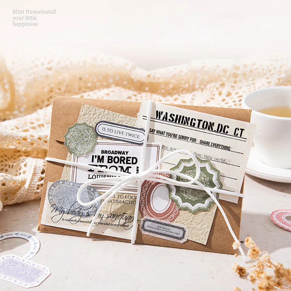 Quaderno a tema confine da 45 fogli, serie Mini Frame, materiale base base