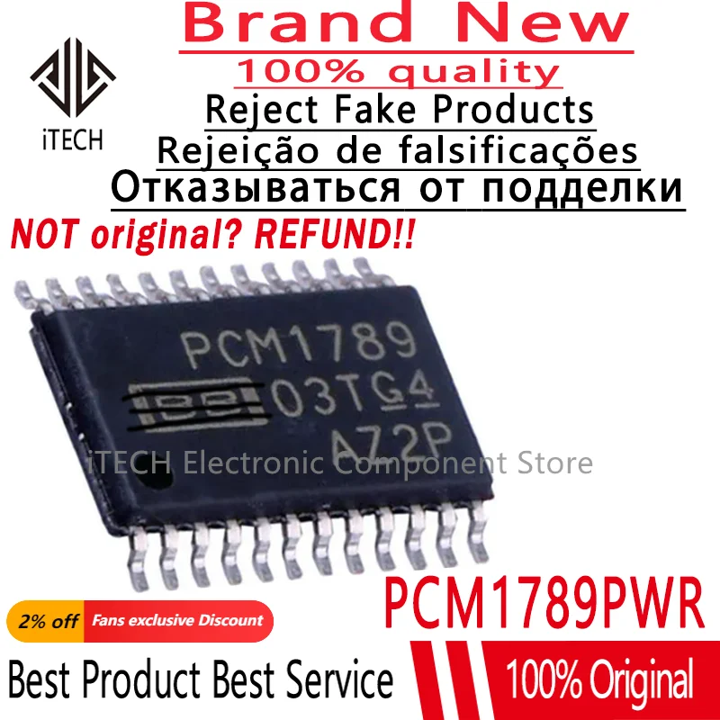 

10PCS/LOT Original and Genuine PCM1789PWR Logo PCM1789 TSSOP24 In Stock Power Bank