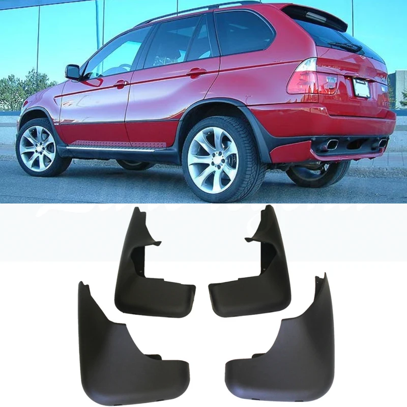 For BMW X5 E53 1999-2006 Mudguards Fender Mud Flap Guard Splash Mudflaps Car Accessories MudguardAuto Styline Front Rear 4pcs