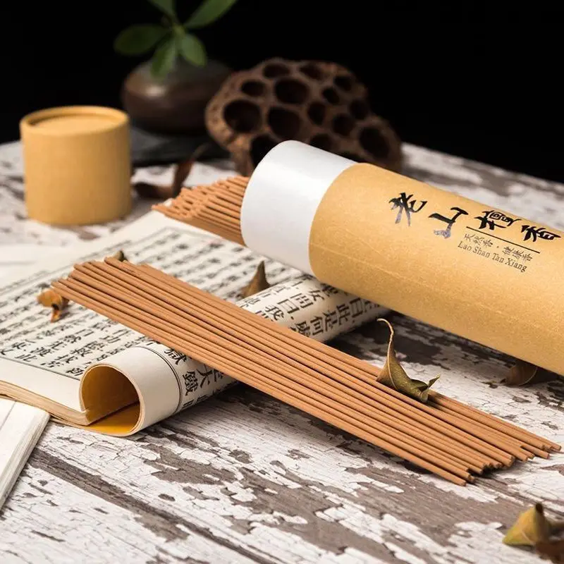 Y 200g Sandalwood OUDH Incense Sticks Wormwood Household Buddha Home Fragrance Meditation Aromatherapy Temple Prayer Incense