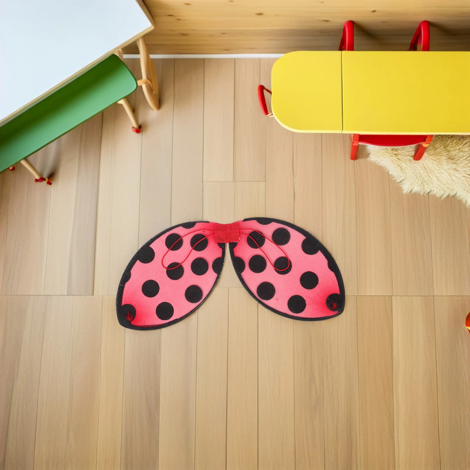 2 stücke Kinder Marienkäfer Flügel Kostüm Faltbare Leichte Insekten Flügel Für Mädchen Halloween Dress Up Party Rolle Spielen Requisiten