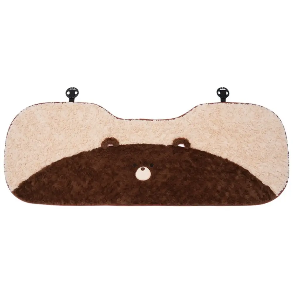 Soft Warm Bear Car Cushion Furry Universal Car Seat Cushion Non Slip Plush Car Pillow Automobile