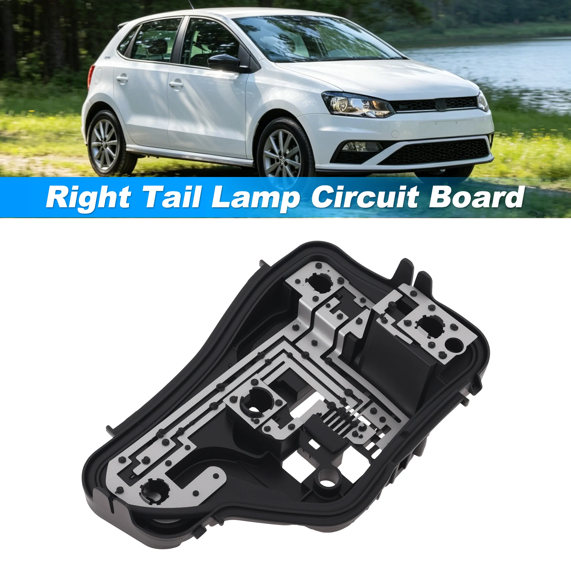 UXCELL Right Tail Light Circuit Board for Volkswagen Polo 6R 2014-2018 No.6C0945258A