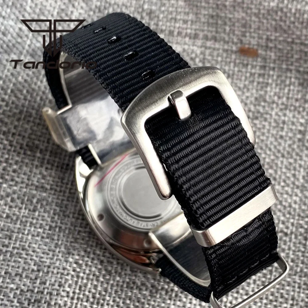 Tandorio Domed الياقوت العسكري الغوص 36 مللي متر ساعة أوتوماتيكية ميوتا 8215/PT5000 الميكانيكية Movt مضيئة 20ATM للجنسين ساعة اليد