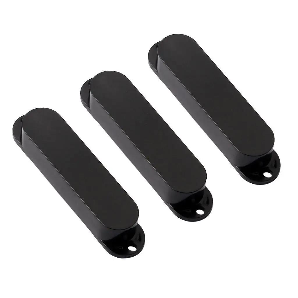 Sealed Pickup Cover Set 3 Piece Plastic for Electric Guitar Single Coil Pickup Replacement Accessories for ST SQ Models