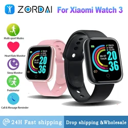 Zordai Smart Watch for Xiaomi Redmi Watch 3 Android Phone IOS 1.3'' Inch Screen BT Call Blood Oxygen/Pressure Monitoring Watch