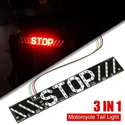 Universal LED Flashing Brake Light Motorcycle Turn Signals Turning Left/right Tail Light License Plate Light For Motorcycle