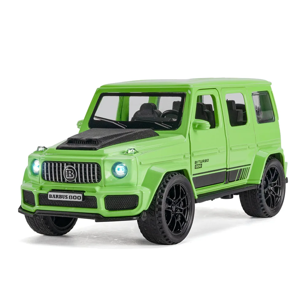 Modelo de coche de aleación de precisión G800 1:32, todoterreno, SUV, luz de sonido, juguete simulado fundido a presión, regalo de cumpleaños para niños, Hobby y coleccionar amantes del coche