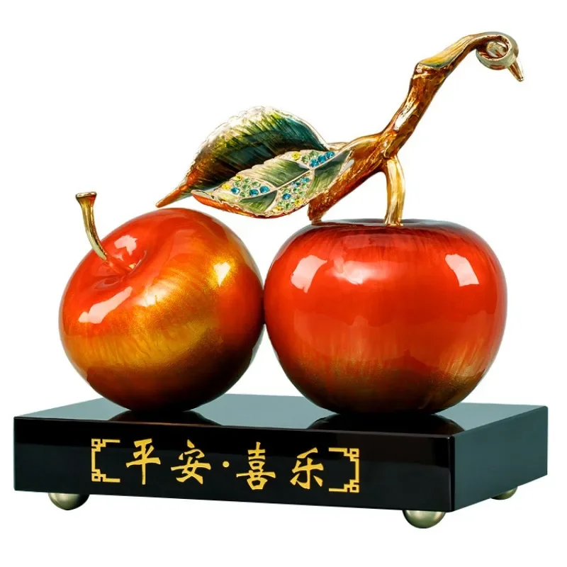 Ping An Joy Living Room Tabletop Ornament, New Chinese Enamel Creative, Entrance Home Decorations, Light Luxury Opening Ceremony