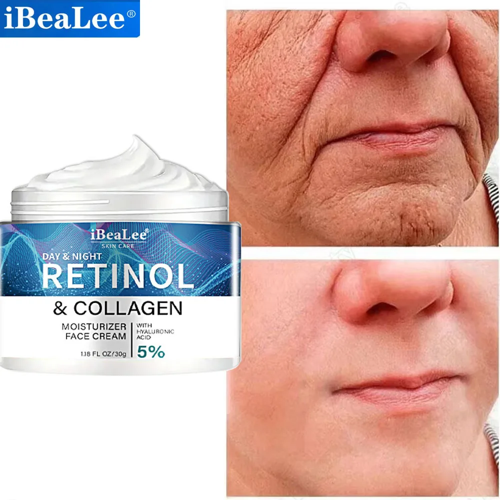 

Retinol Anti-wrinkle Cream Collagen Anti-Aging Firming Lifting Fade Fine Lines Face Moisturizing Brightening Skin Care For Men