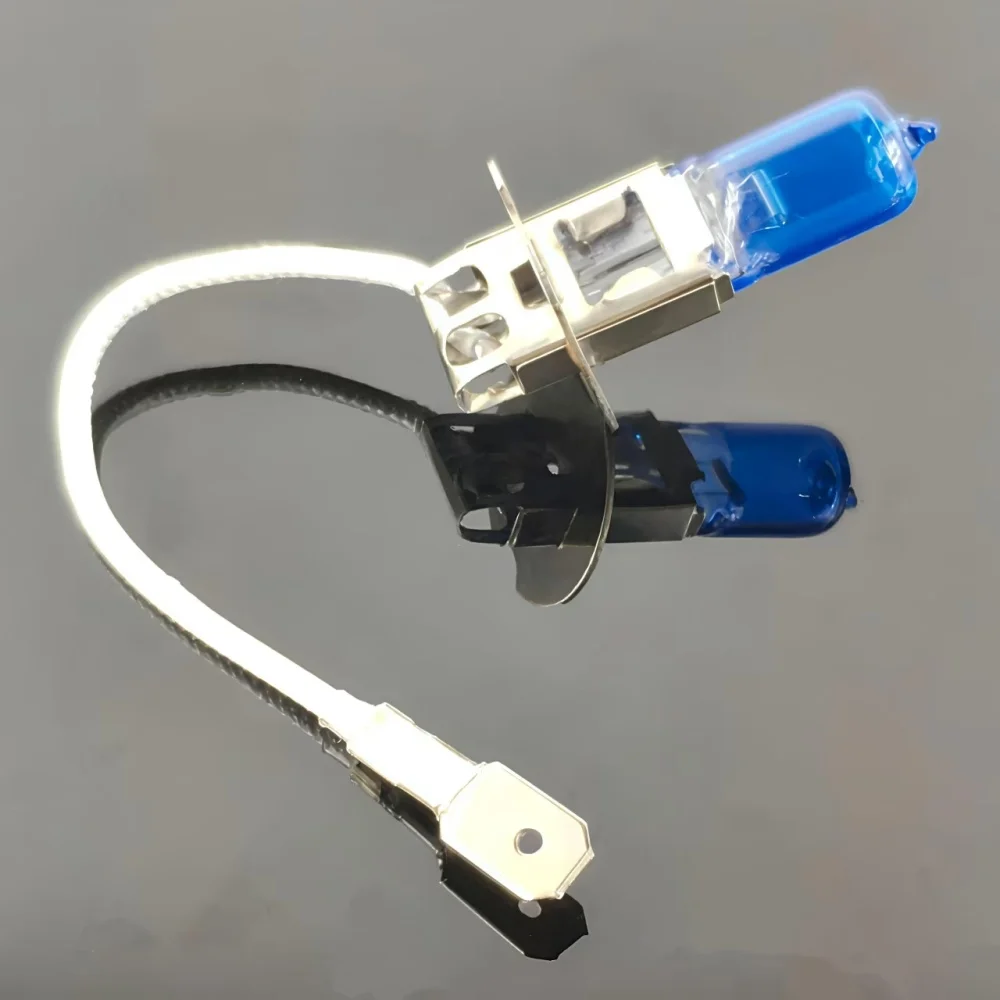 Super Bright H1 H3 H4 H7 24V 100W White Fog Lights Halogen Bulbs High Power Headlight Lamp Car Light Source auto parking