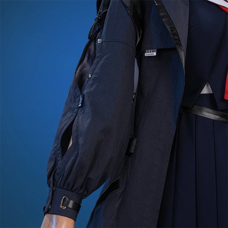 ROLECOS Gra Wuthering Waves Strój Cosplay Chisa Czarny Mundurek Marynarski Damski Mundurek Szkolny Strój na Halloween