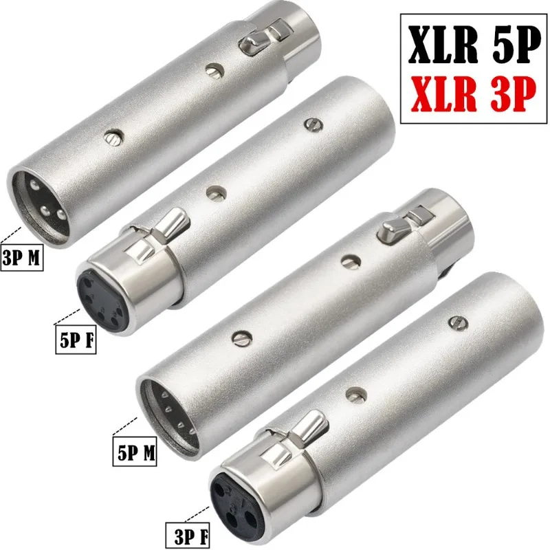 

XLR 5-core To XLR3-core Audio Cable Canon Head Is Used for Microphone DMX Stage Lighting Transfer, Etc