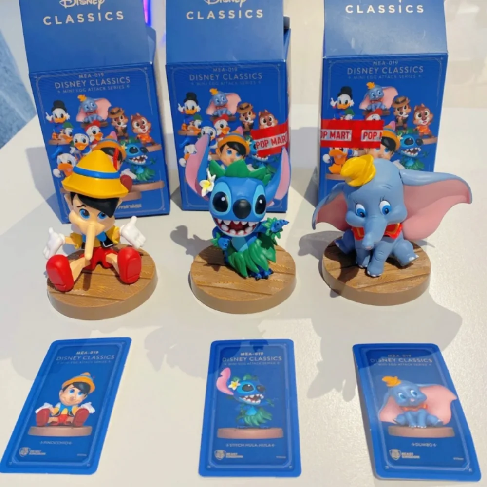 Disney Classics Beast Kingdom Series Stitch Donald Duck Dumbo Dale Chip Pinocchio Model Action Figurine Doll Toys Collect Gifts