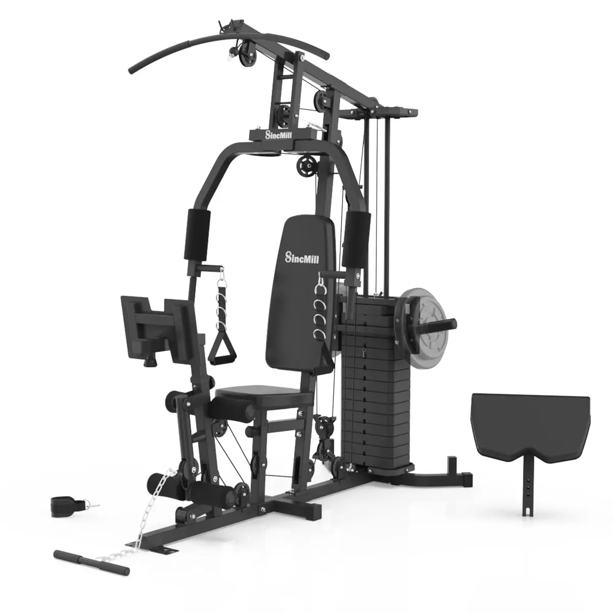 Home Gym SCM-1148L 148LB Multifunctional Full Body Home Gym Equipment for Home Workout Equipment Exercise Equipment, Customized