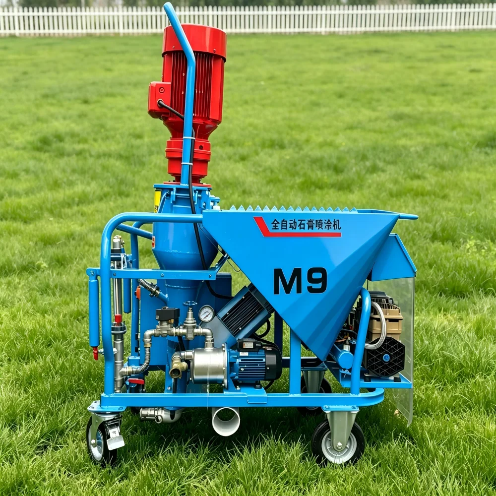 Energy Saving Gypsum Plastering Sprayer Automatic Wall Coating Render Machine