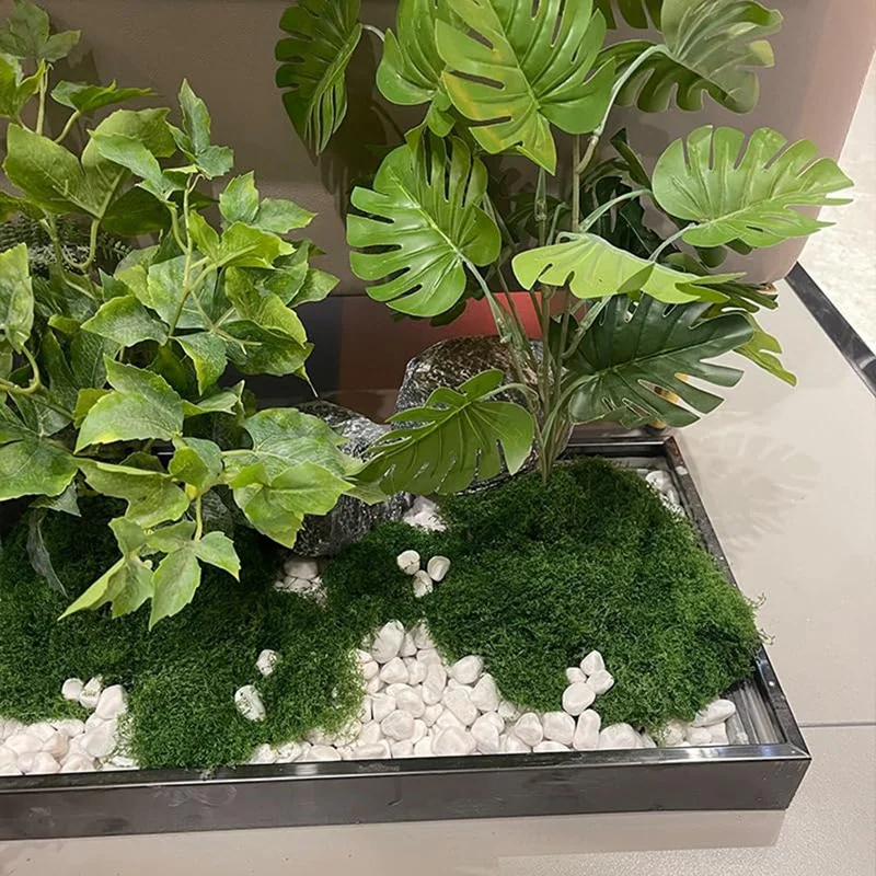 Simulated Green Lawn Gardening Bonsai Decoration Wedding Decoration of Easter Dining Table-A57M