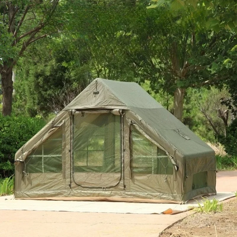 

6.3 Square Meters Inflatable Tent Outdoor Camping Waterproof Windproof Breathable Wear-resistant Outdoor Tents Camping Equipment