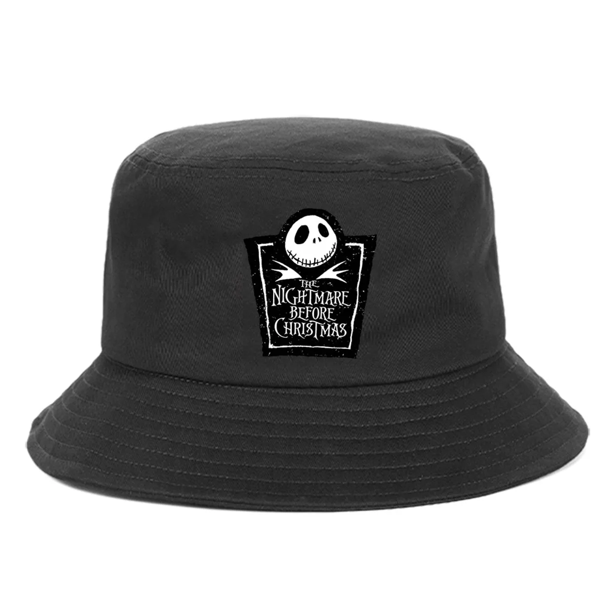 2024 Hot Anime The Nightmare Before Christmas Fisherman Hat Outdoor Sports Sunhats for Men and Women Halloween Series Gifts