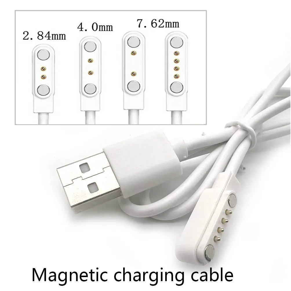 

Magnetic USB Dock Charger 2pin 4pin Charging Cable Power Adapter For Kids Smartwatch Juicer Beauty Device Toothbrush