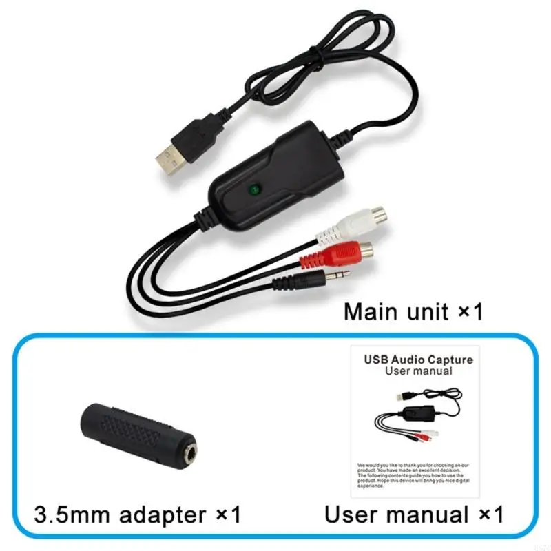 USB Auditory Device for Converting Cassette Tapes to MP3 with 48kHz/16bit Rate