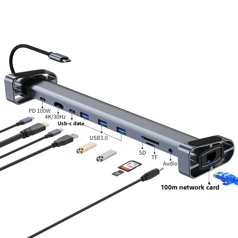 

Док-станция Type-C Mac Многопортовый расширитель для ноутбука Док-станция 11-в-1