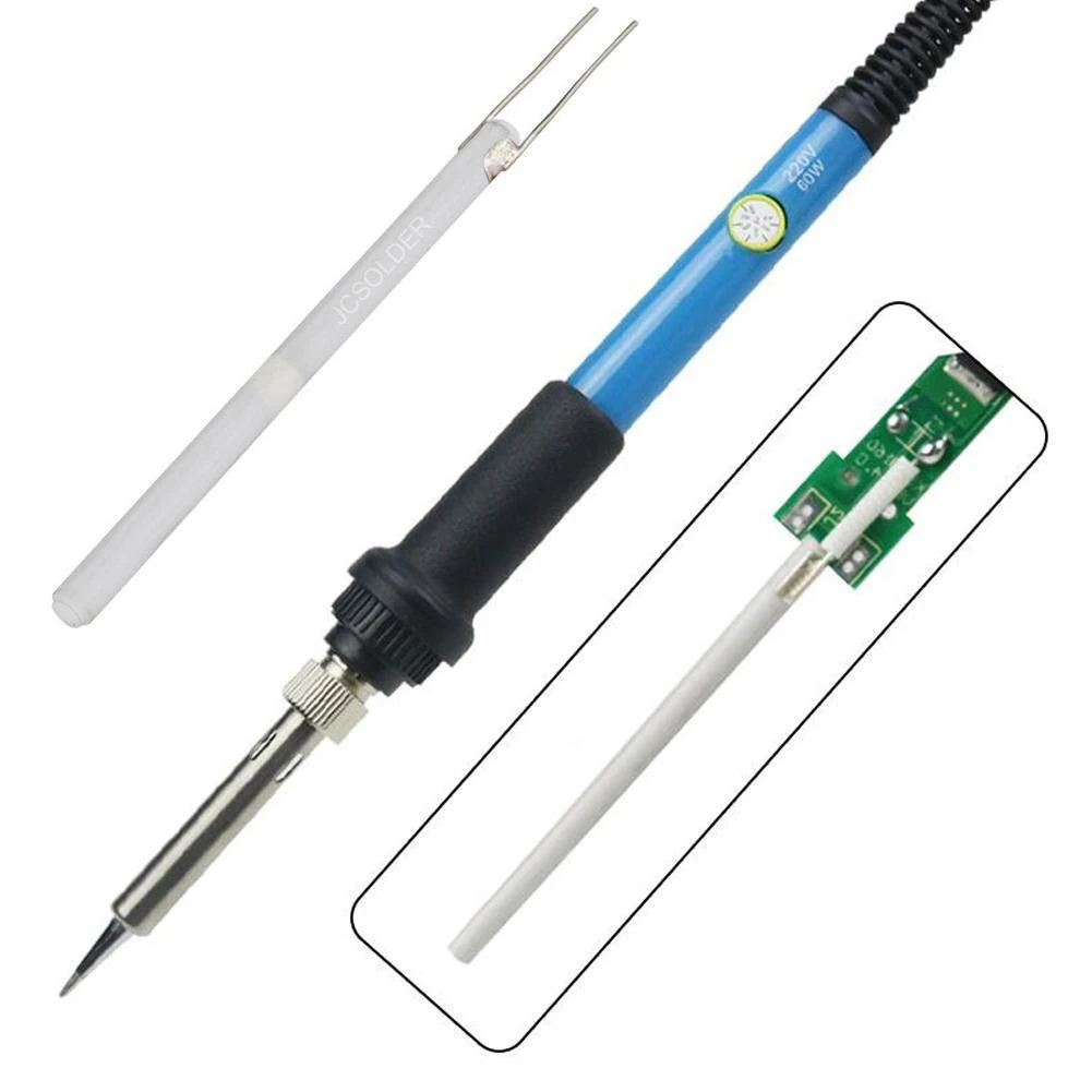 1pc 60/80/100W Soldering Iron Core Heater Heating Element 220V Ceramic Adjustable Temperature Replacement Welding Tool