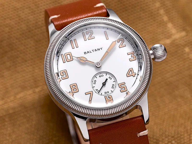 Baltany S2051 Automatische Mechanische Uhr für Herren Retro WW1 Trench Militär-Stil Armbanduhr Vintage Dress Watch ST1701 Retro – Detail 4