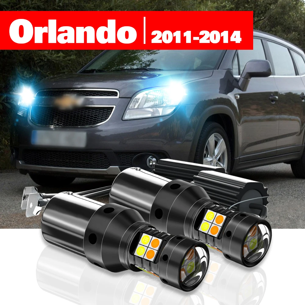 Für Chevrolet Orlando 2011-2014 2 Stück LED Dual-Mode Blinker + Tagfahrlicht DRL 2012 2013 Zubehör