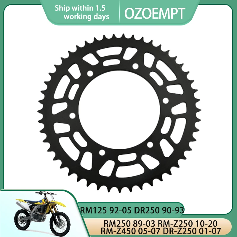 OZOEMPT 520-49T Motorcycle Rear Sprocket Apply to RM125 92-05 DR250 90-93 RM250 89-03 RM-Z250 10-20 RM-Z450 05-07 DR-Z250 01-07