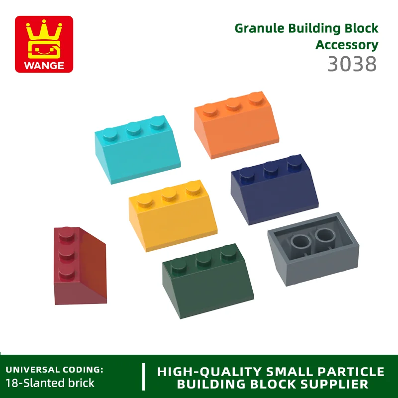 

Wange 66Pcs/Lot 3038 2x3 Sloping Building Blocks Moc Classic Accessories Compatible With Assembles Bricks Children Toys Gift