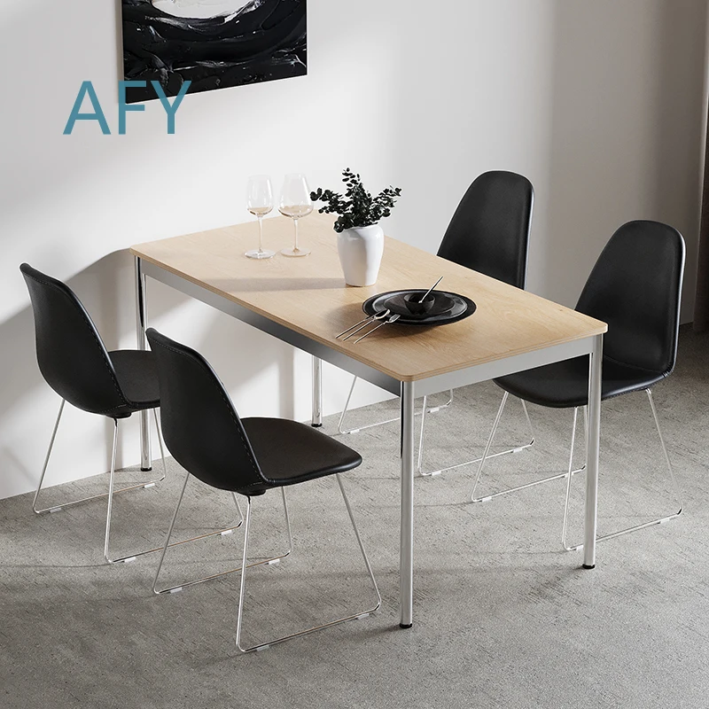 Nordic Style Rectangular Dining Table for Home Office Desk for Small Space Living Room for Modern Minimalist Interior Decor