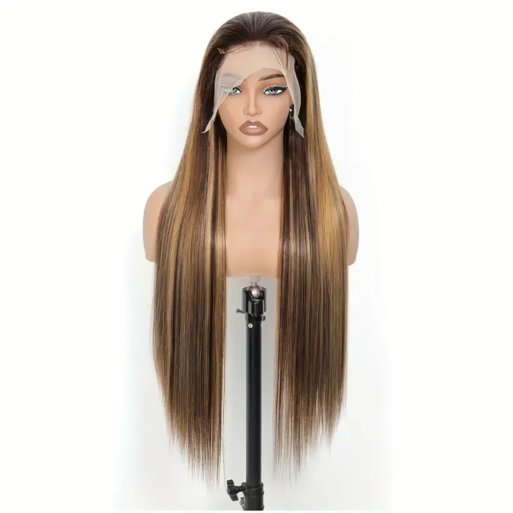 

P4/27 Lace Front Wig Human Hair Honey Blonde Lace Front Wigs Human Hair HD Lace Front Wig 180% Density Straight Human Hair
