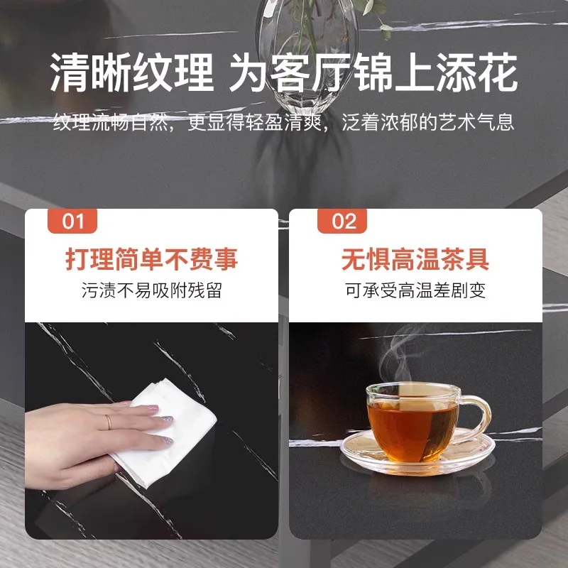 Coffee table living room household small apartment small table rental house simple modern sofa simple tea table 2025 new