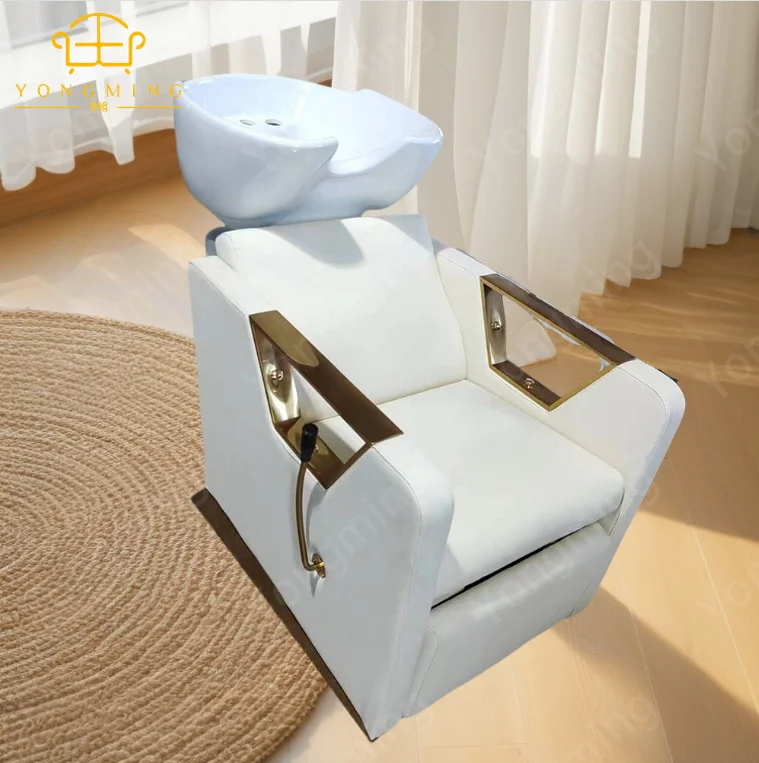 Factory Production Foreign Trade Hair Salon Shampoo Bed Barbershop Hair Salon Special Sitting Half Lying Hair Flushing Bed