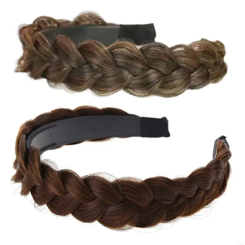 

L5YC Hair Braided Headband Hairpiece Braid Hairbands Plaited Braided Hair Hoop