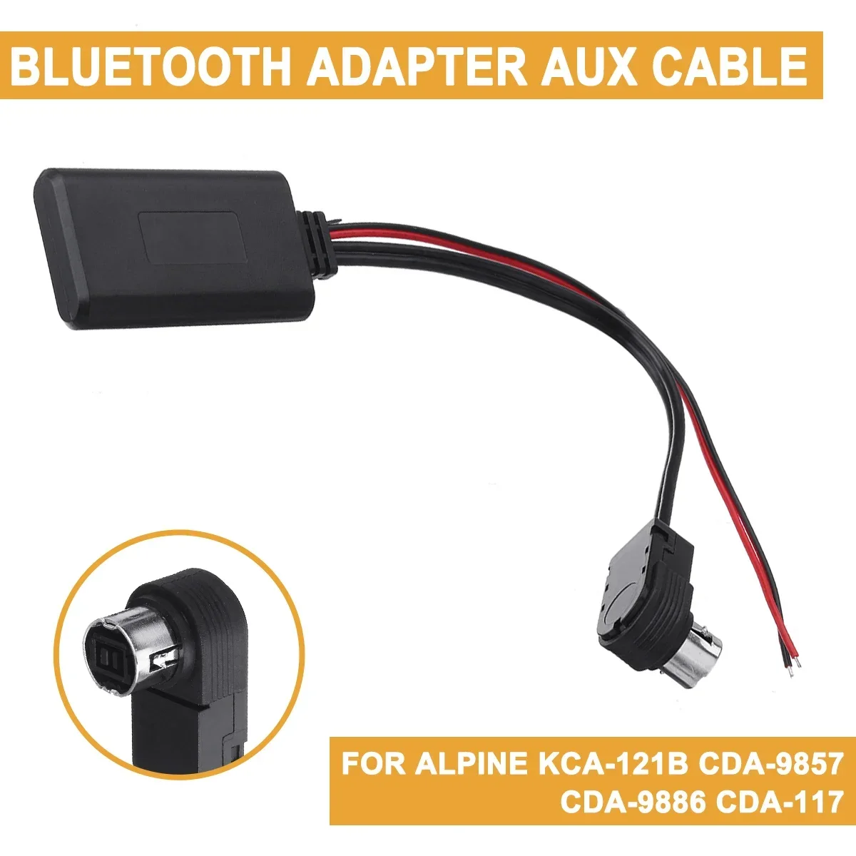 

Car Electronics Accessories Alpine KCA-121B CDA-9857 CDA-9886 CDA-117 bluetooth Aux Adapter Cable Cord